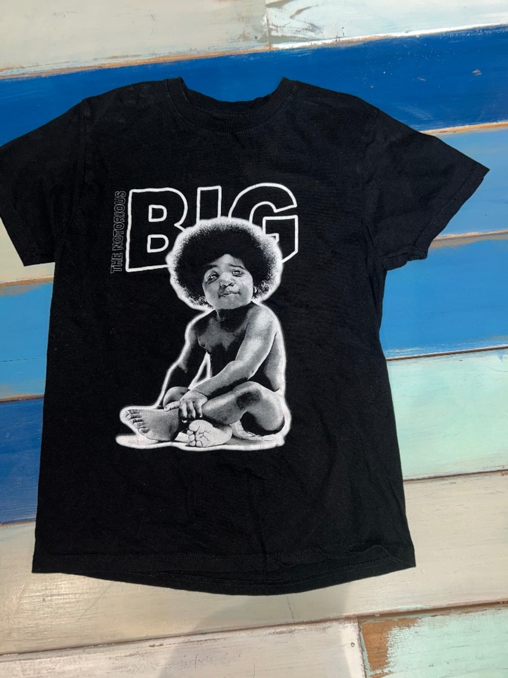 The Notorious B.I.G. Baby Biggie Graphic T-Shirt Women's Medium Black